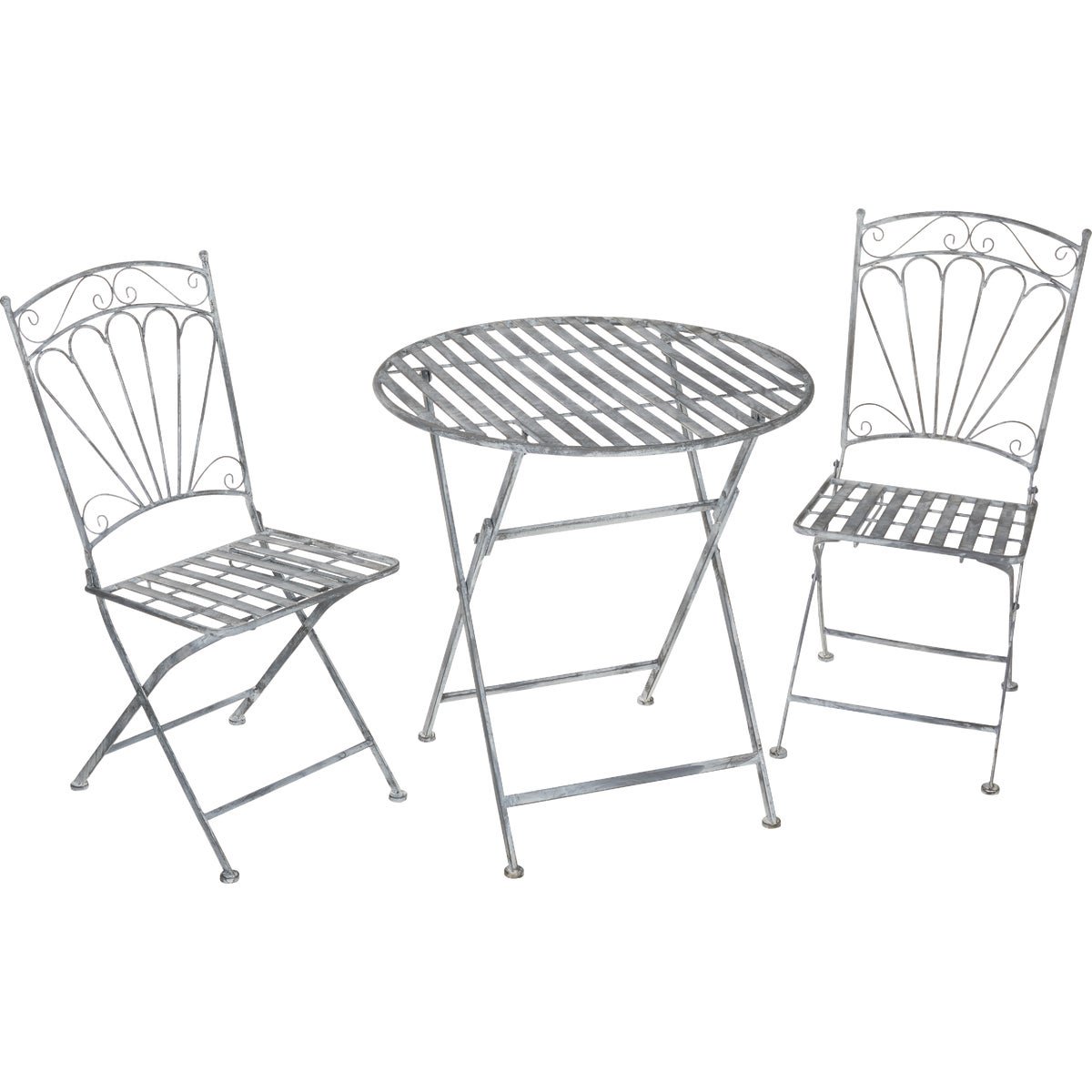 3Piece Folding Metal Bistro Sets For The Outdoors