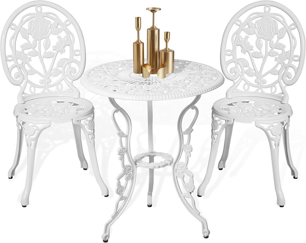 Rose 3Piece Bistro Patio Sets Reviews Outdoor Patio Bistro Sets