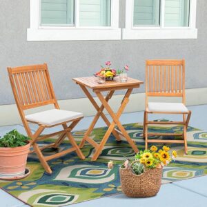folding wooden garden bistro sets