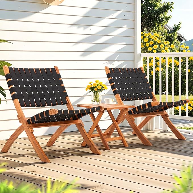 folding wooden garden bistro sets