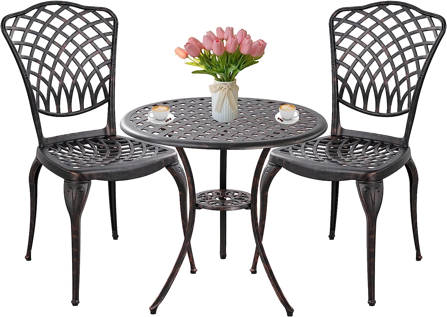 Best Cast Aluminum Outdoor Patio Bistro Sets Reviews