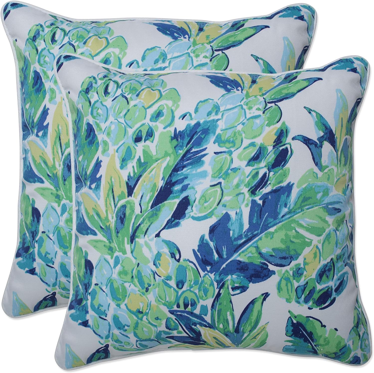 Watercolor Gradient - Blue Grey Double Sided Indoor Outdoor Decorative Pillow  for Patio
