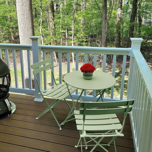3 piece wrought iron bistro set