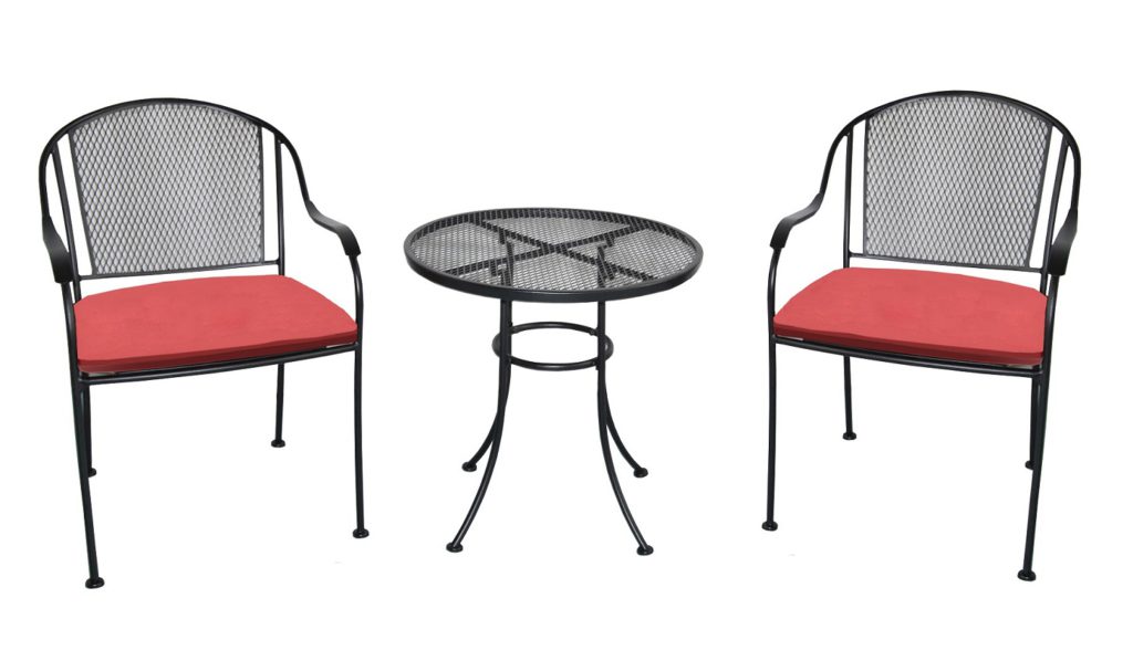 3 Piece Wrought Iron Outdoor Bistro Patio Sets - Reviews ... 3 Piece Wrought Iron Outdoor Bistro Patio Sets - Reviews ... on Belham Living Capri Wrought Iron Outdoor Bistro Set By Woodard id=49331
