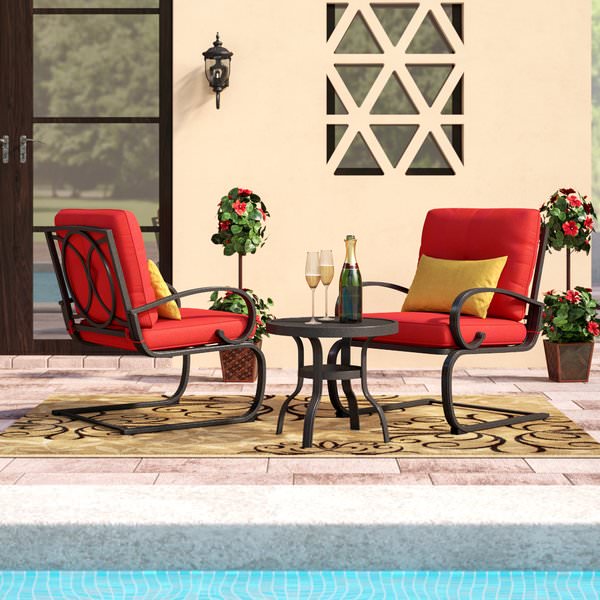 3 Piece Wrought Iron Outdoor Bistro Patio Sets – Reviews - Outdoor ...