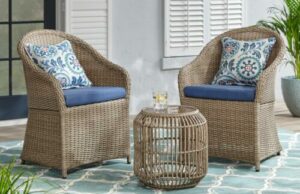 3-Piece Wicker Outdoor Patio Bistro Sets