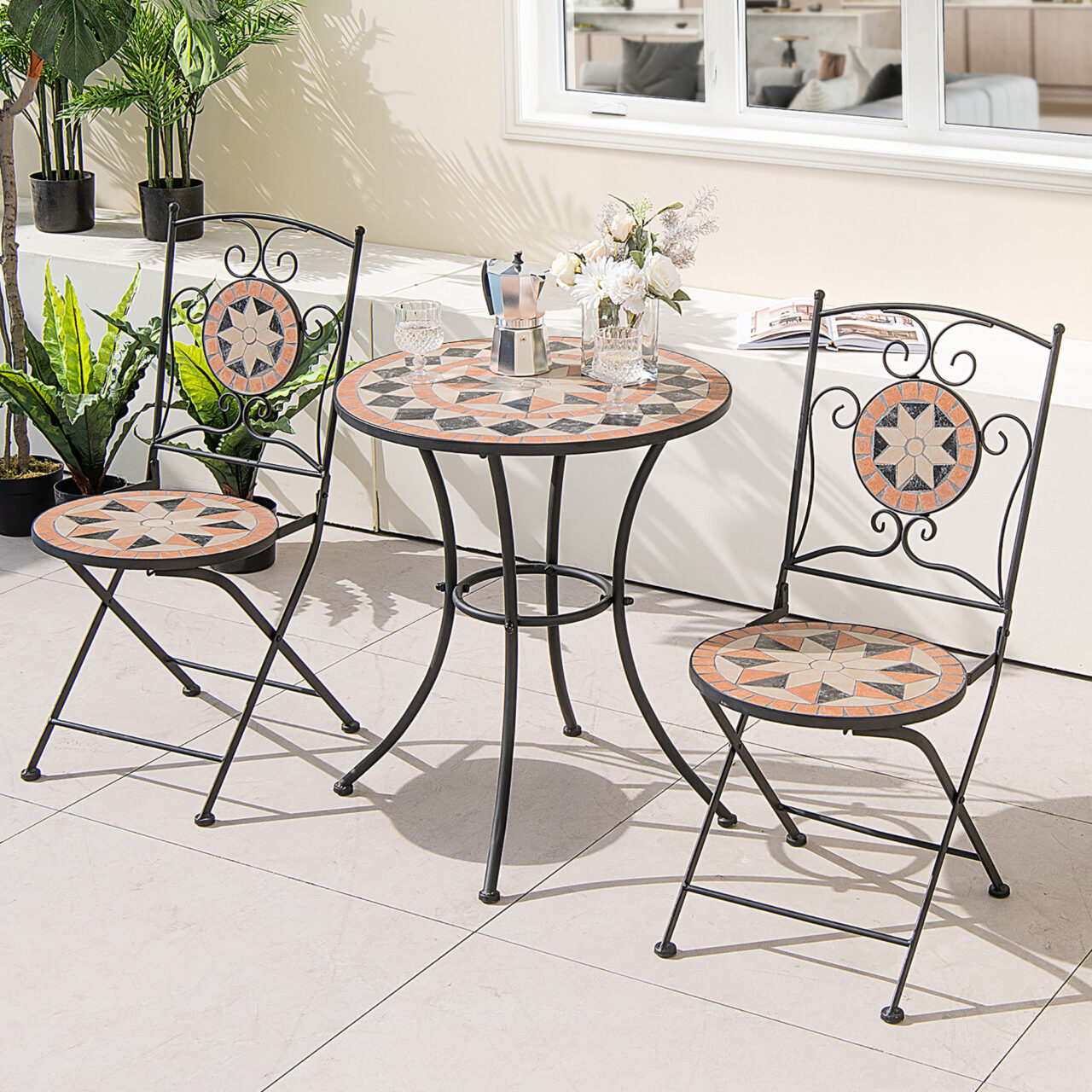 Mosaic Bistro Patio Sets For The Outdoors