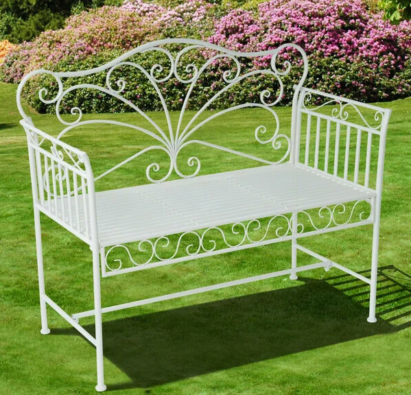 cast iron outdoor bench
