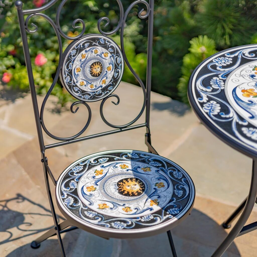 mosaic patio bistro sets